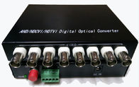 ประเทศจีน เครื่องรับส่งสัญญาณ HD TVI / CVI / AHD 1080P, ไฟเบอร์ออปติกเพื่อ BNC Digital Video Converter บริษัท